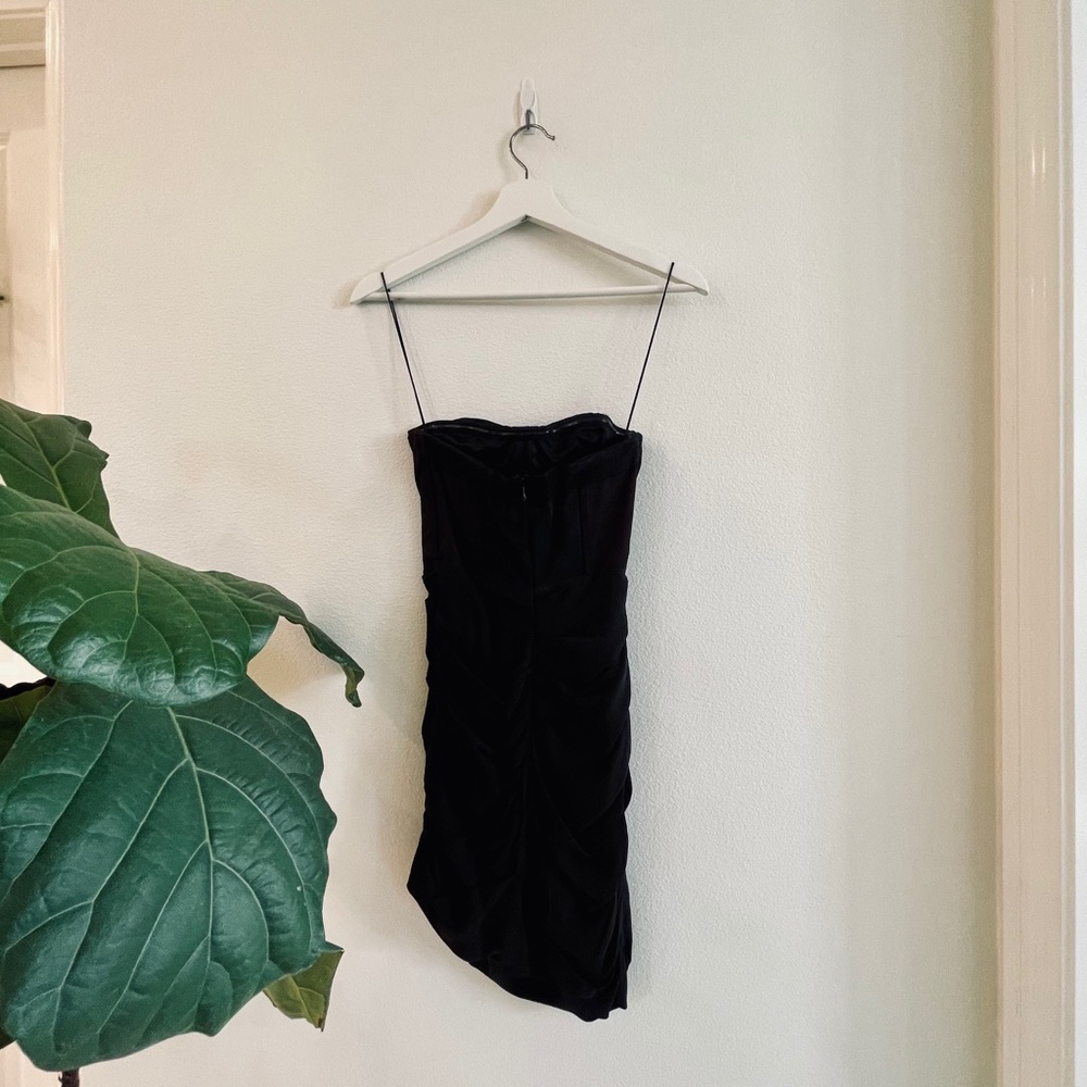 Alice + Olivia Sexy Black Corset Mini Dress - Picture 2 of 4